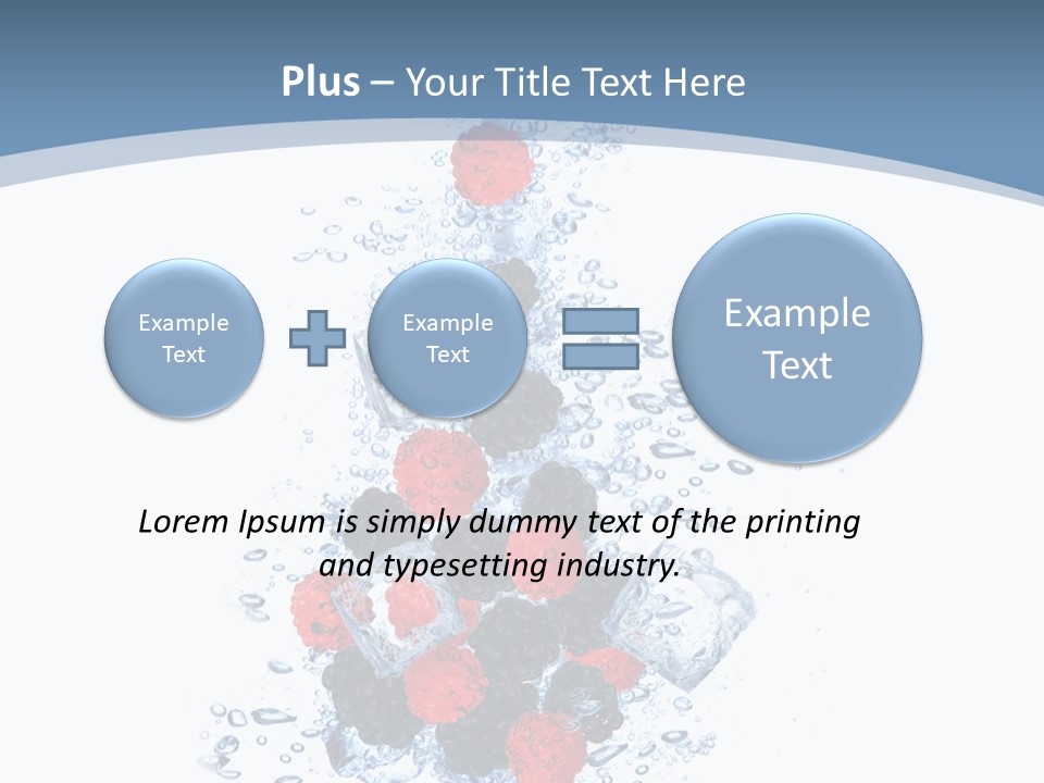 Splash Cool Object PowerPoint Template
