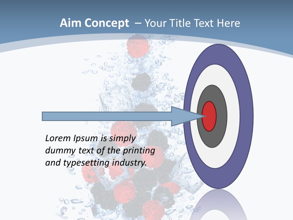 Splash Cool Object PowerPoint Template