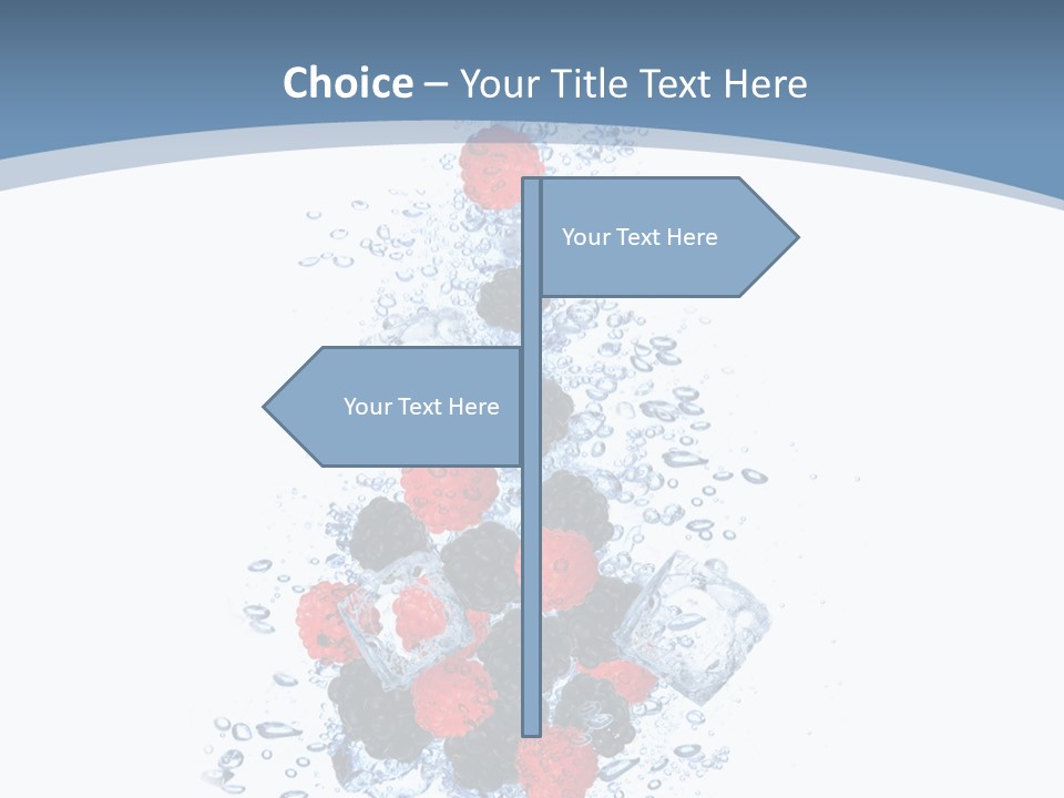 Splash Cool Object PowerPoint Template