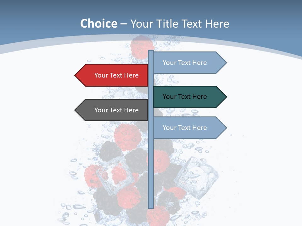 Splash Cool Object PowerPoint Template