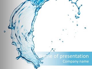 Colour Transparent Drop PowerPoint Template