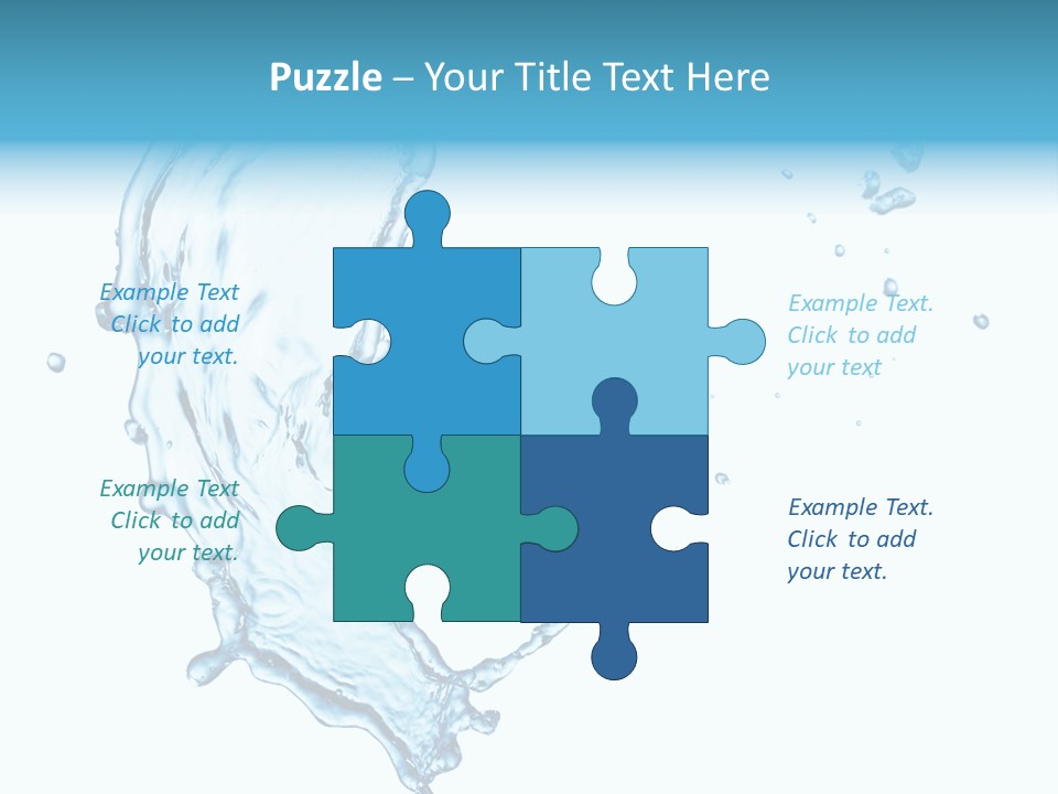 Colour Transparent Drop PowerPoint Template