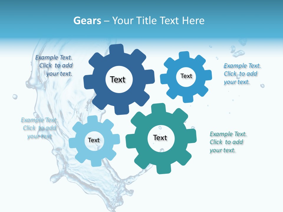 Colour Transparent Drop PowerPoint Template