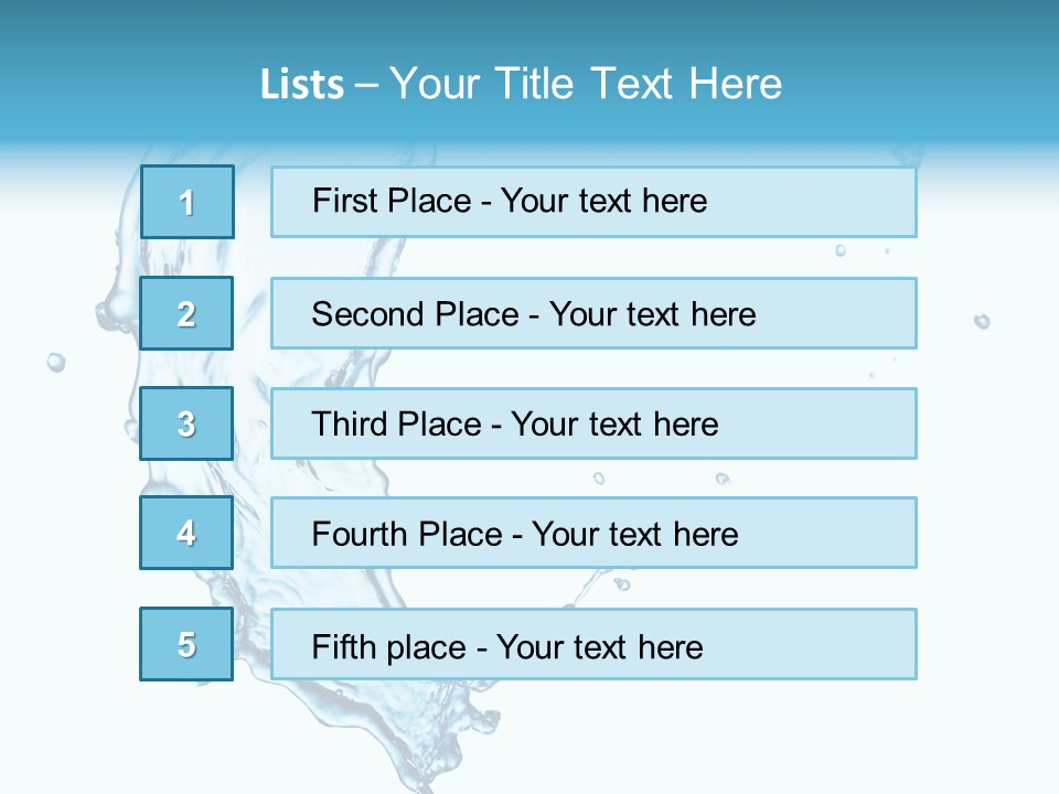 Colour Transparent Drop PowerPoint Template