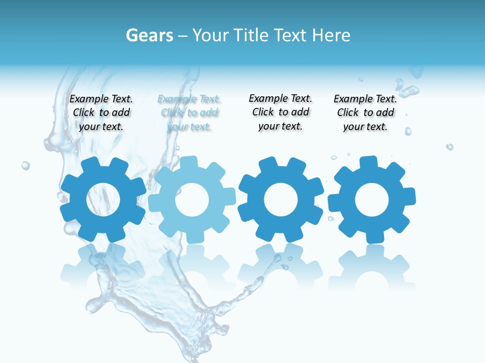 Colour Transparent Drop PowerPoint Template