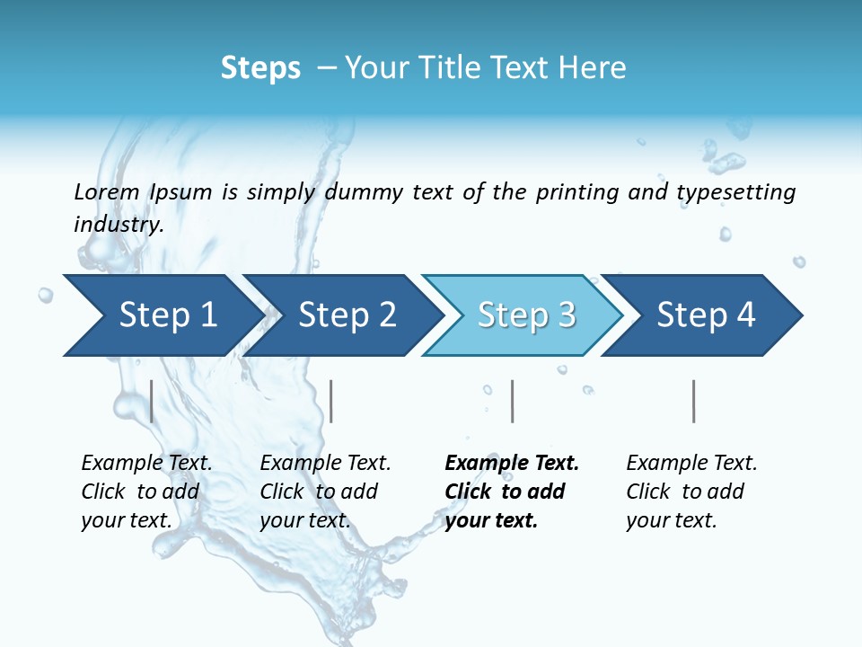 Colour Transparent Drop PowerPoint Template