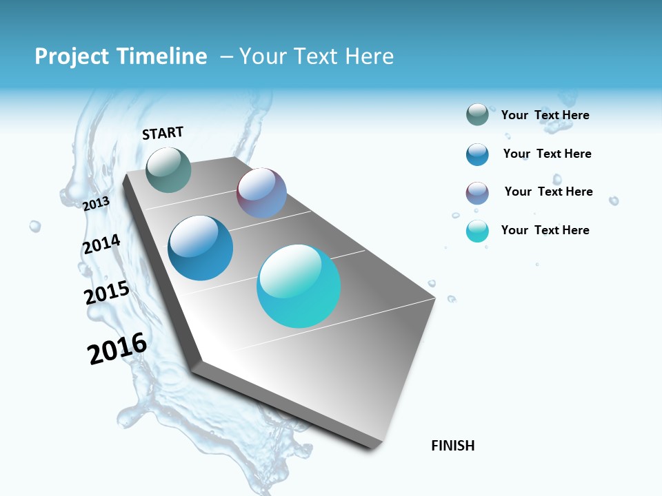 Colour Transparent Drop PowerPoint Template