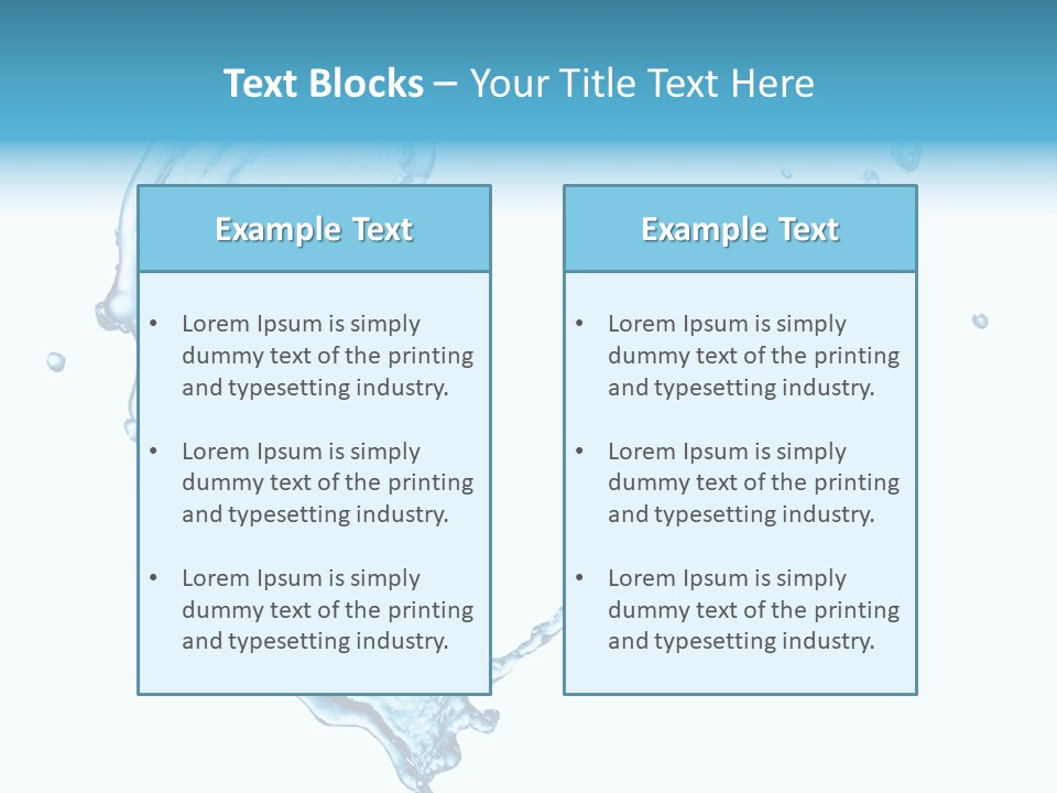 Colour Transparent Drop PowerPoint Template