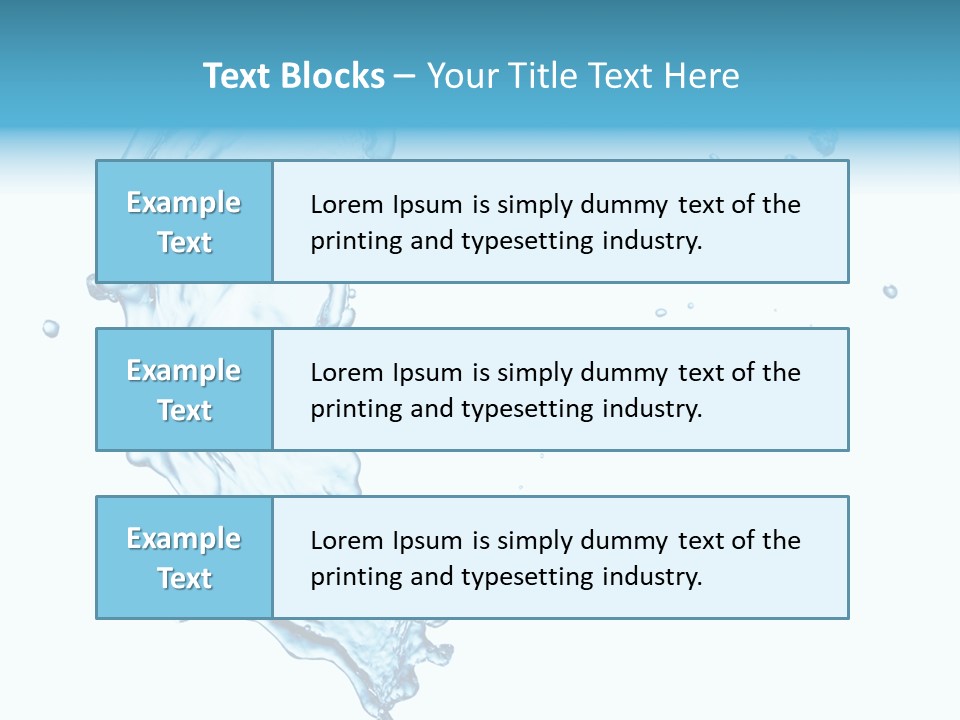 Colour Transparent Drop PowerPoint Template