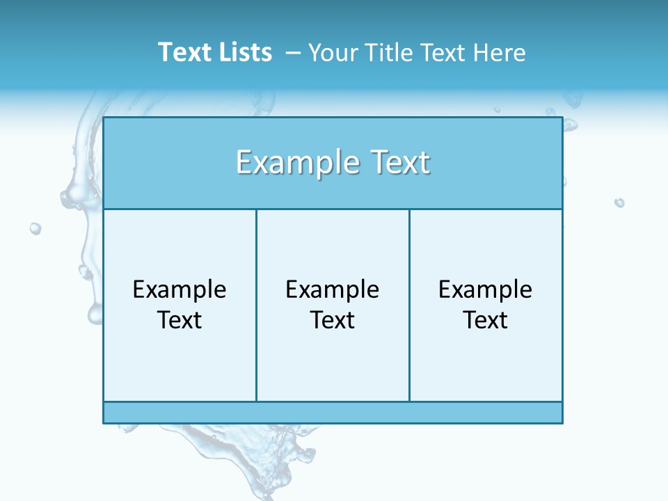 Colour Transparent Drop PowerPoint Template