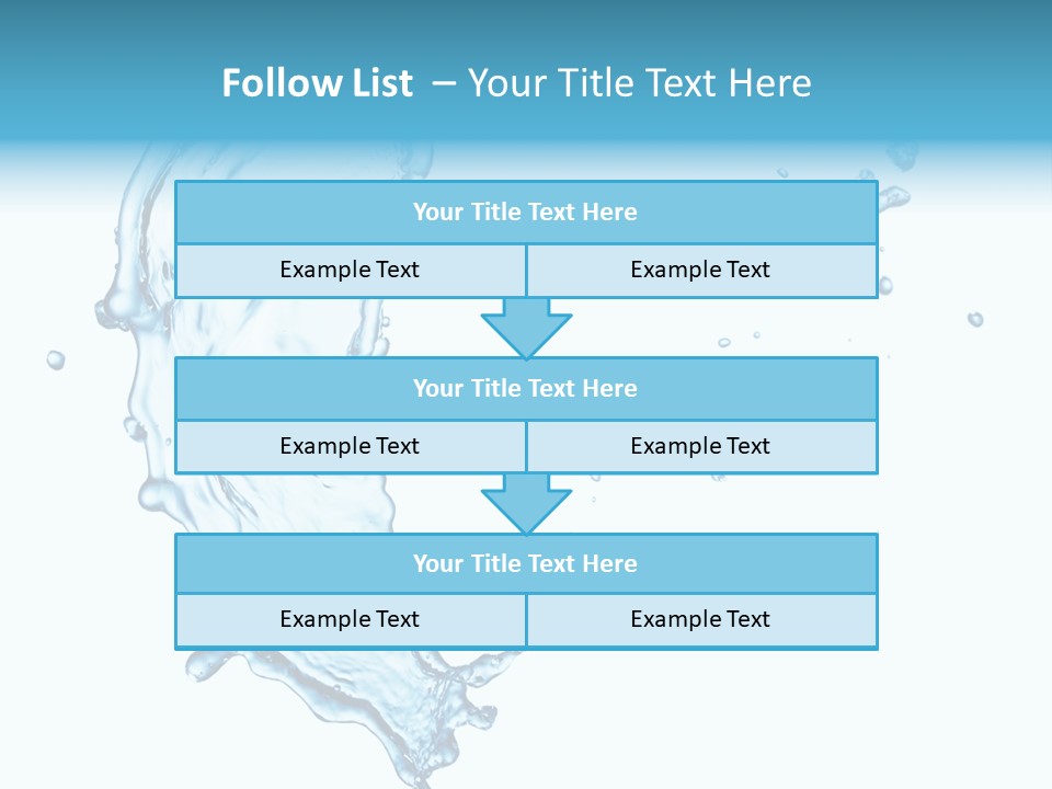 Colour Transparent Drop PowerPoint Template