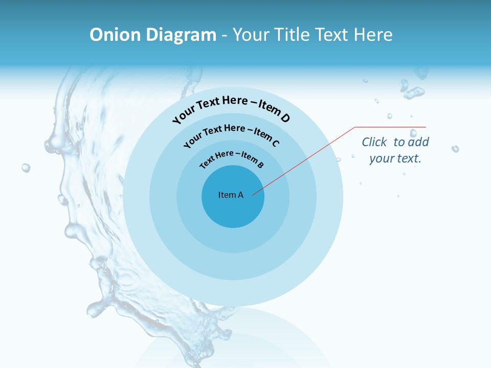 Colour Transparent Drop PowerPoint Template