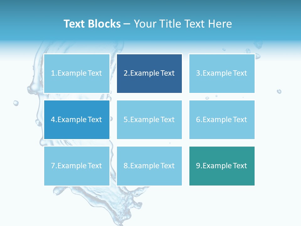 Colour Transparent Drop PowerPoint Template