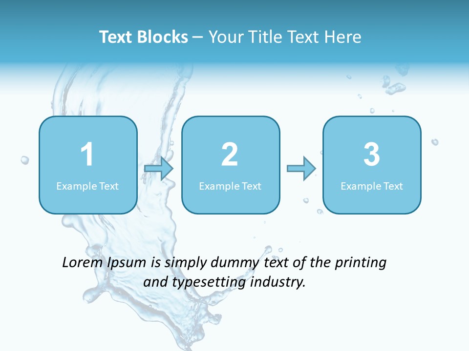 Colour Transparent Drop PowerPoint Template