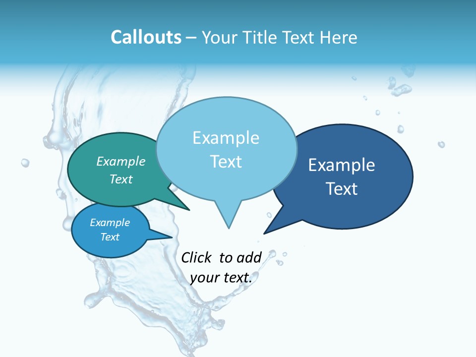 Colour Transparent Drop PowerPoint Template