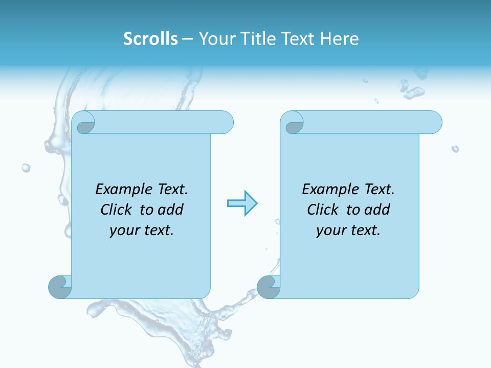 Colour Transparent Drop PowerPoint Template
