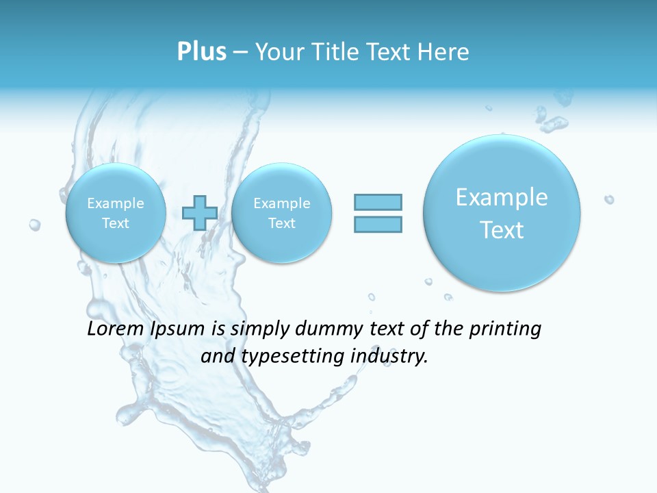 Colour Transparent Drop PowerPoint Template