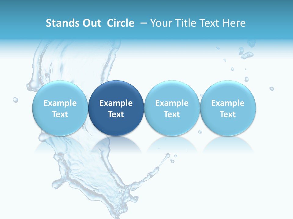 Colour Transparent Drop PowerPoint Template