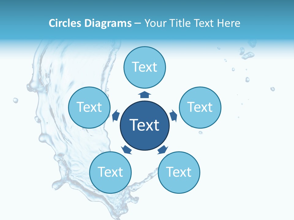 Colour Transparent Drop PowerPoint Template