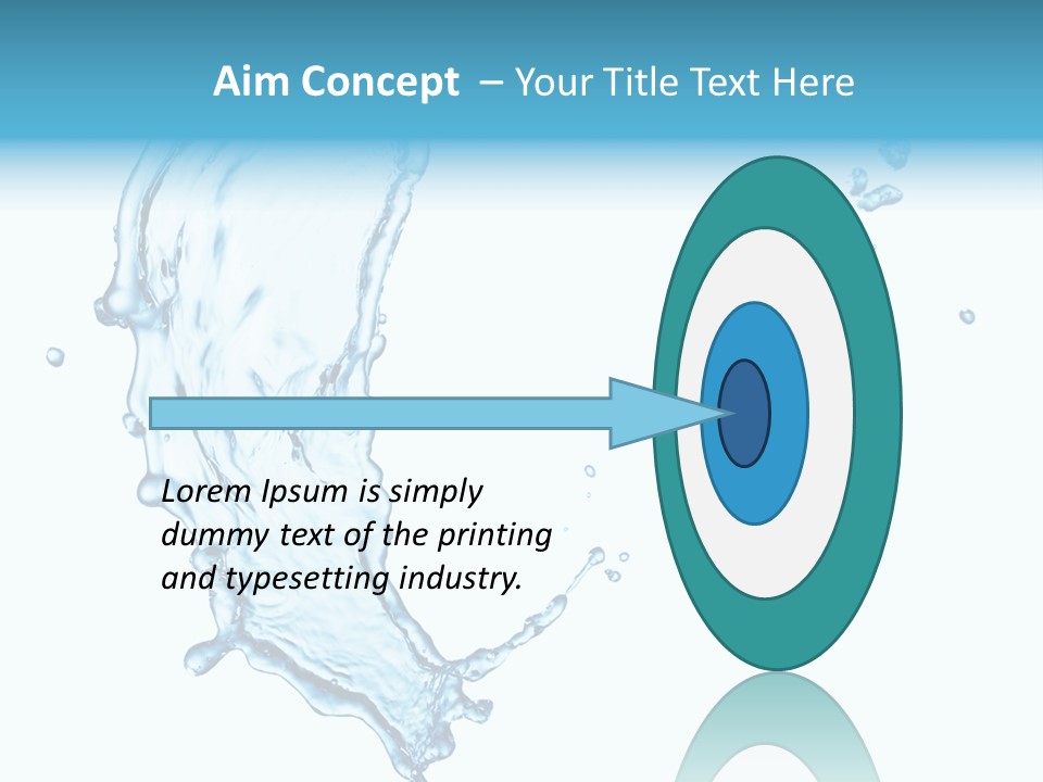 Colour Transparent Drop PowerPoint Template