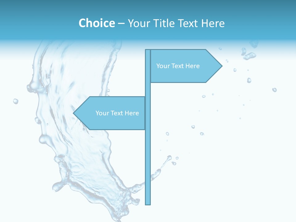 Colour Transparent Drop PowerPoint Template