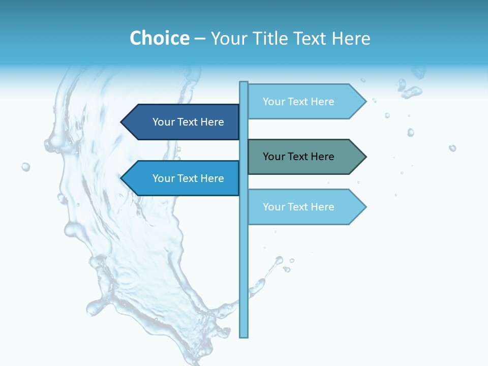Colour Transparent Drop PowerPoint Template