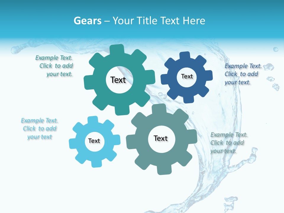 Splash Wet Colour PowerPoint Template