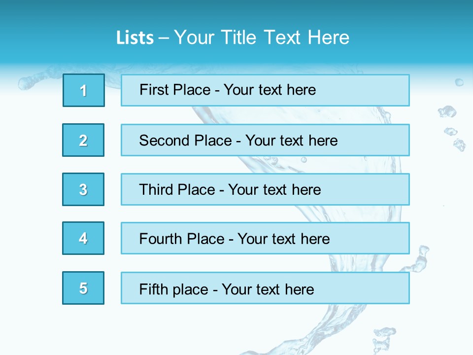 Splash Wet Colour PowerPoint Template