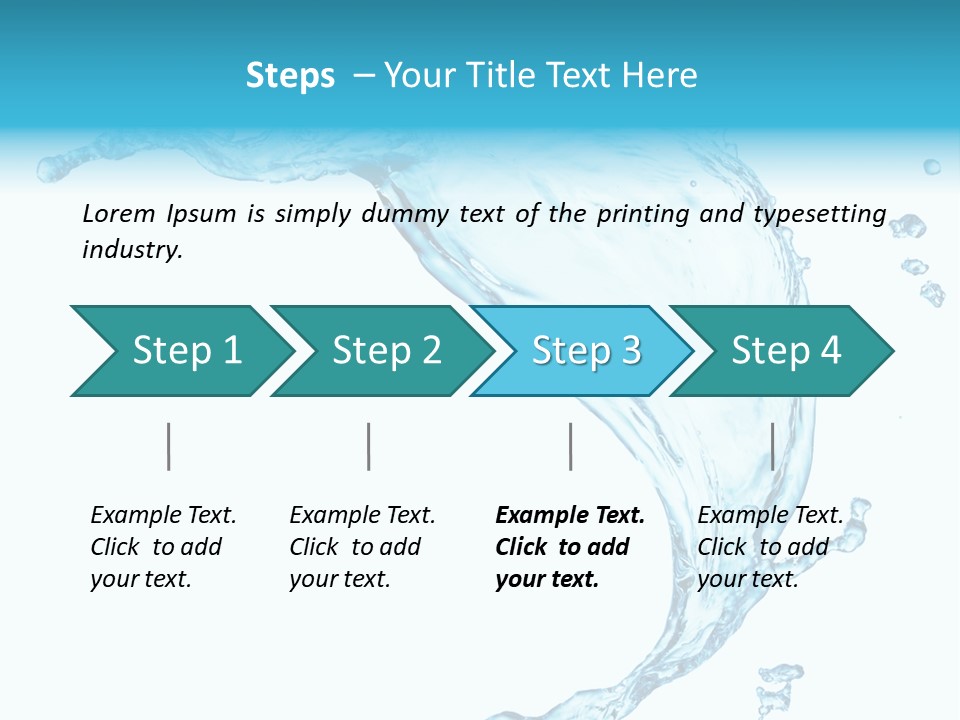 Splash Wet Colour PowerPoint Template