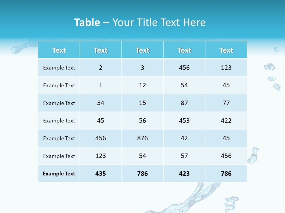 Splash Wet Colour PowerPoint Template