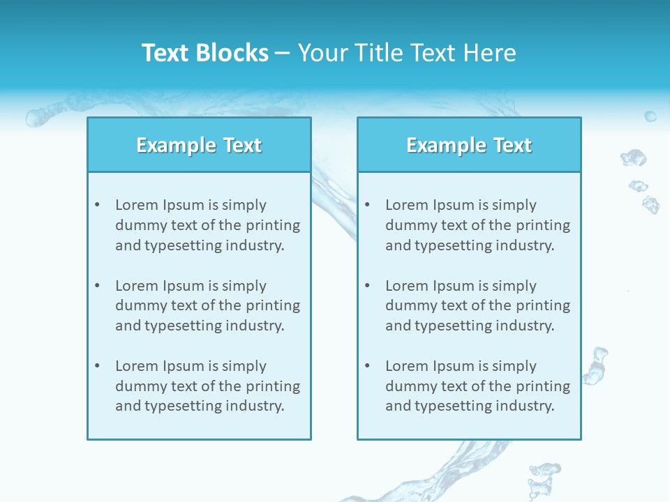 Splash Wet Colour PowerPoint Template