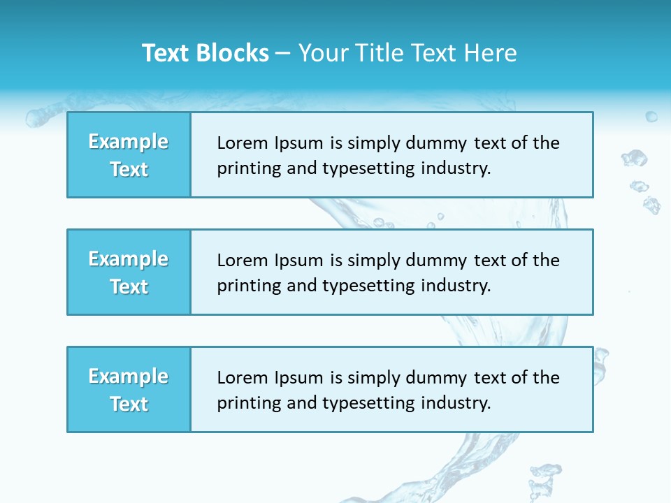 Splash Wet Colour PowerPoint Template