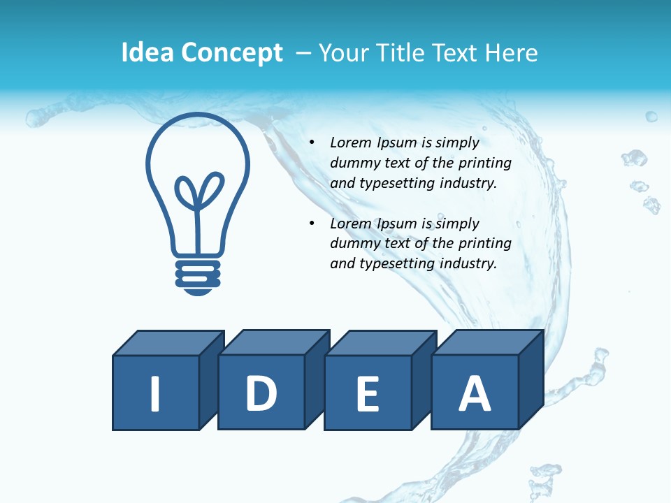 Splash Wet Colour PowerPoint Template