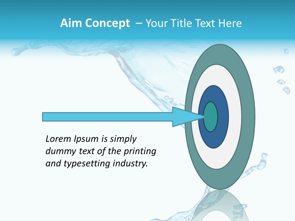 Splash Wet Colour PowerPoint Template