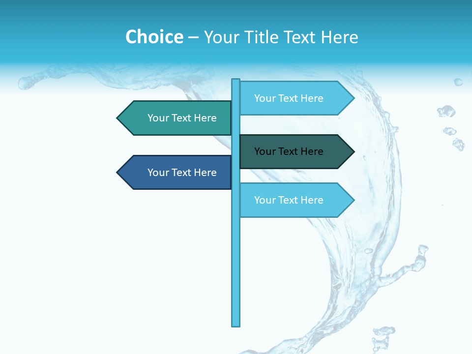 Splash Wet Colour PowerPoint Template