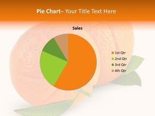 Orange Leaf Ripe PowerPoint Template