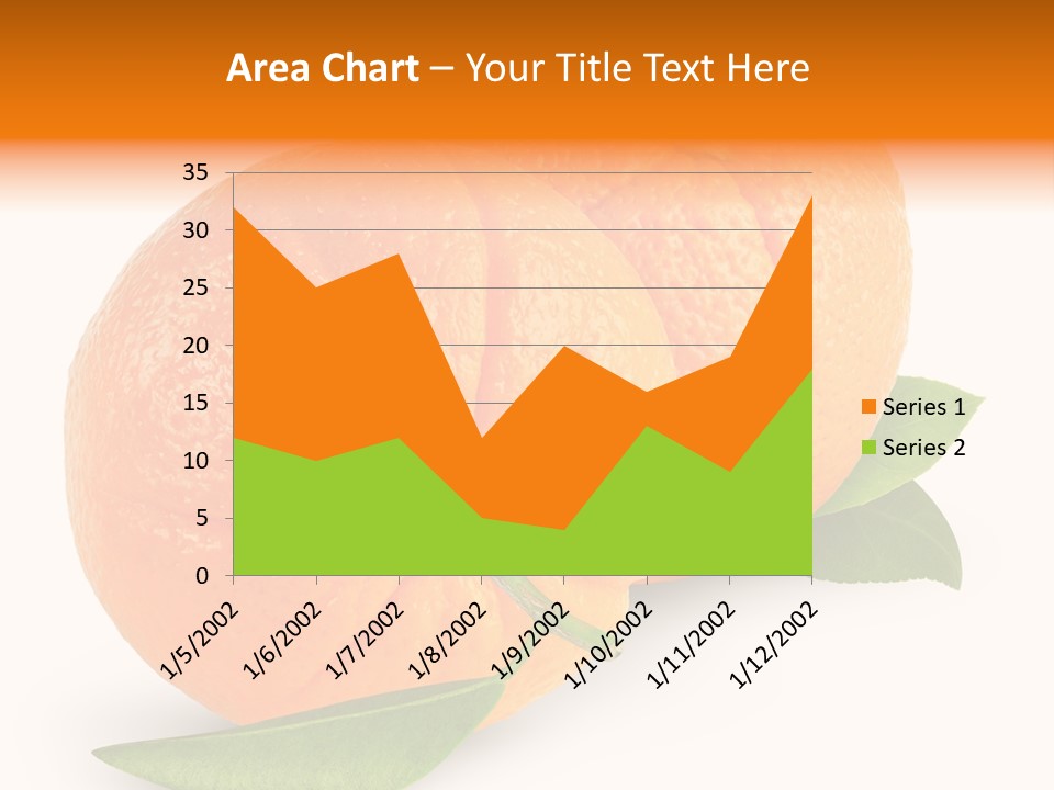 Orange Leaf Ripe PowerPoint Template