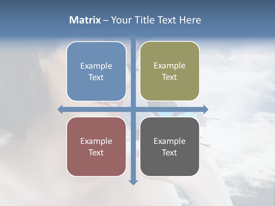 Close Up Face Beautiful PowerPoint Template