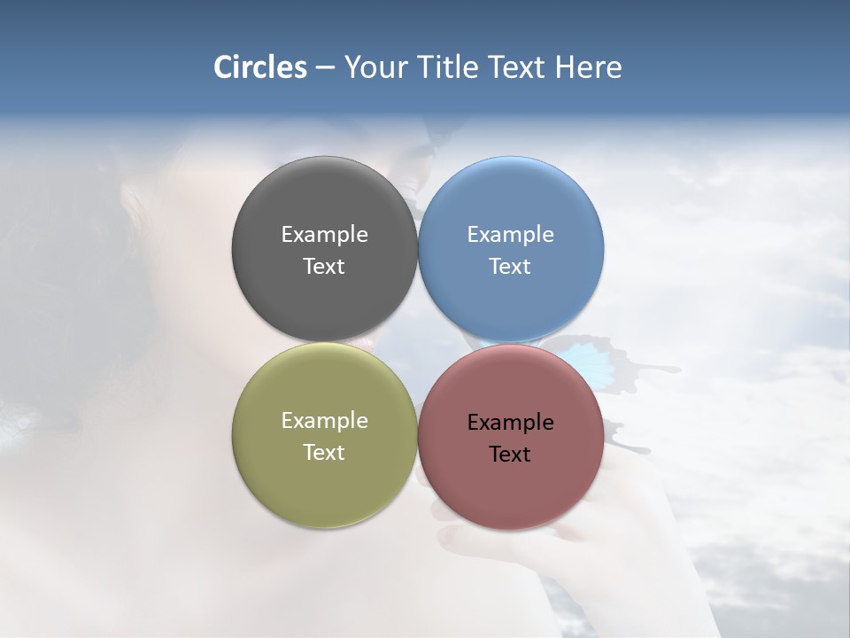 Close Up Face Beautiful PowerPoint Template