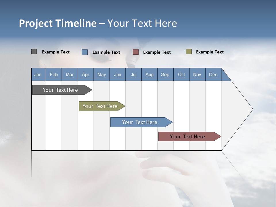 Close Up Face Beautiful PowerPoint Template