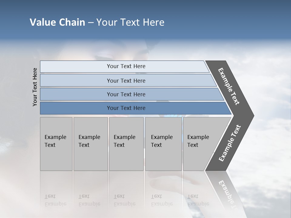 Close Up Face Beautiful PowerPoint Template