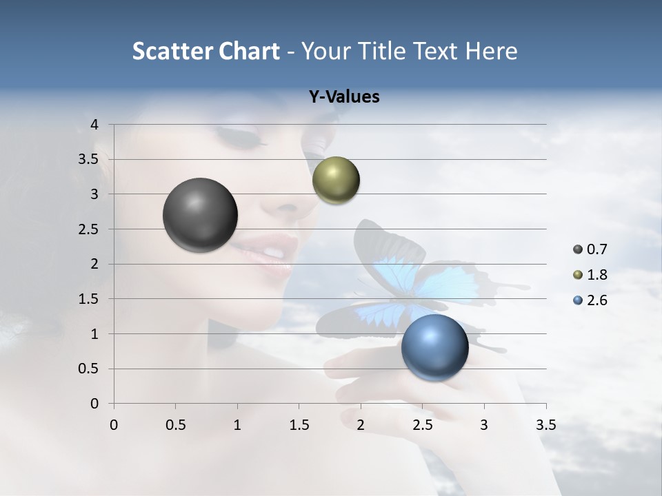 Close Up Face Beautiful PowerPoint Template