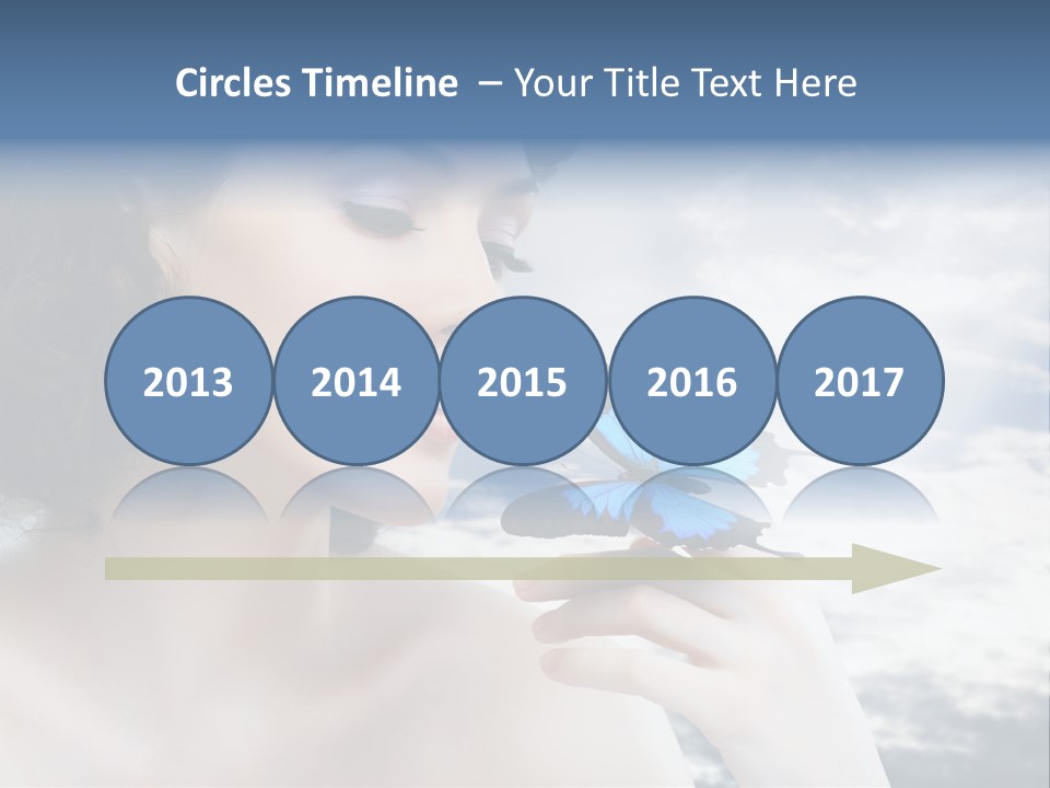 Close Up Face Beautiful PowerPoint Template