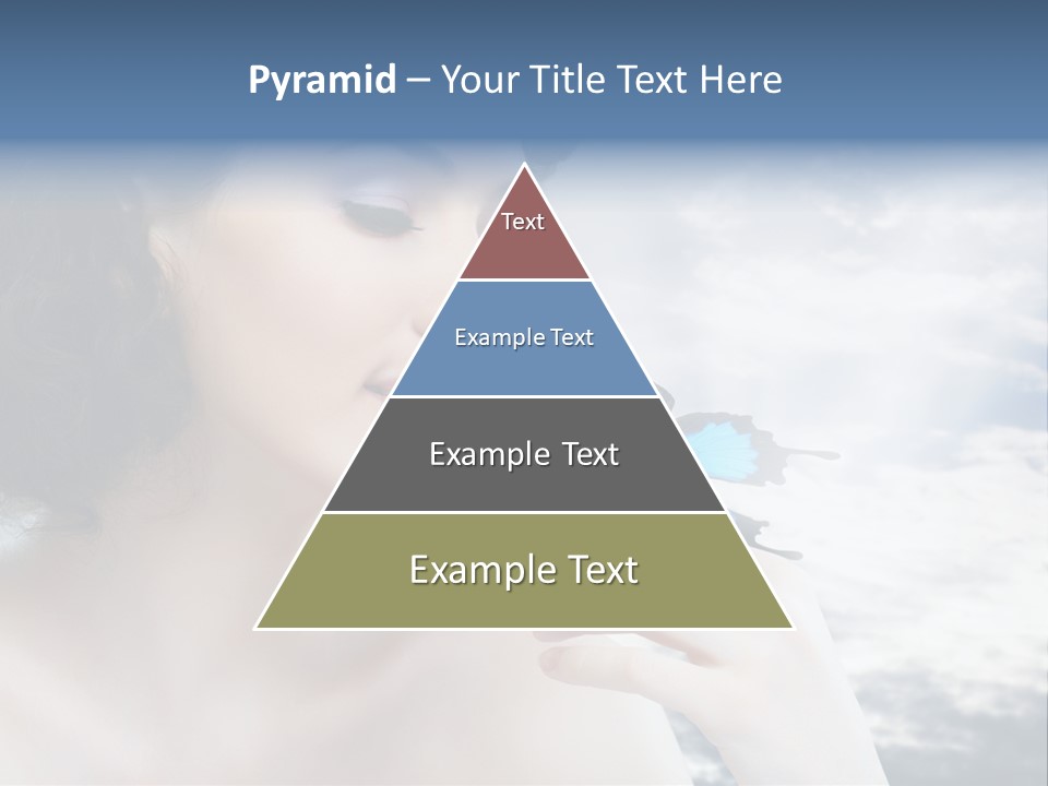 Close Up Face Beautiful PowerPoint Template