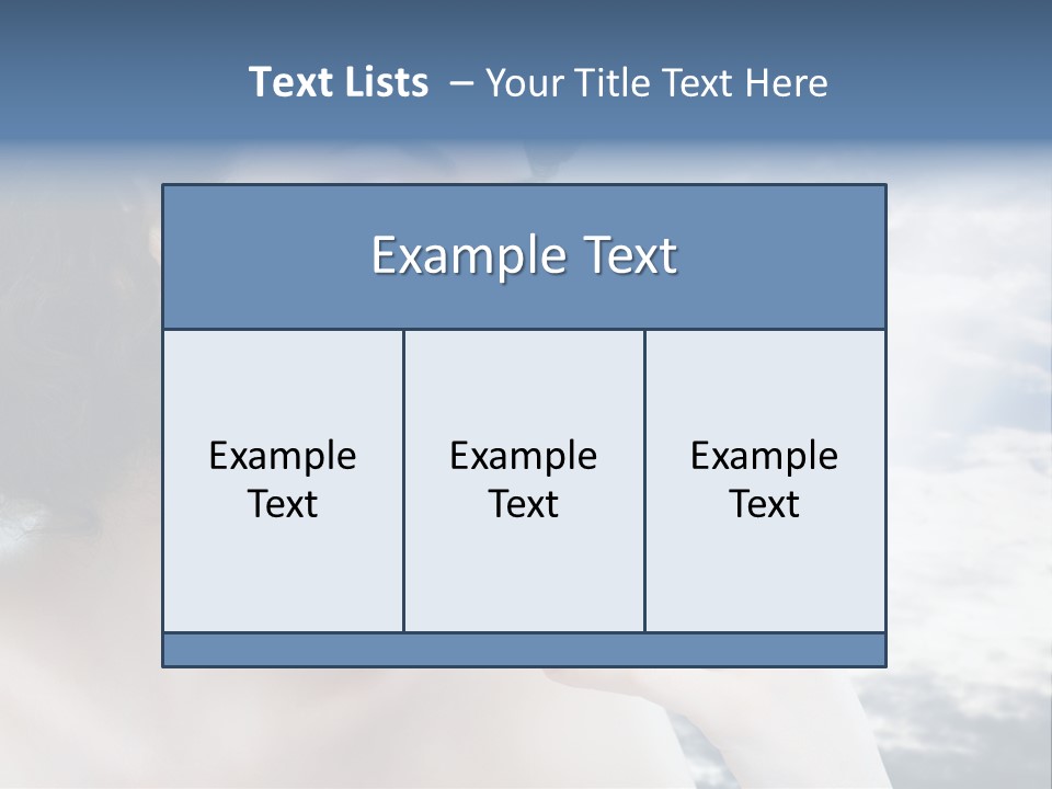 Close Up Face Beautiful PowerPoint Template