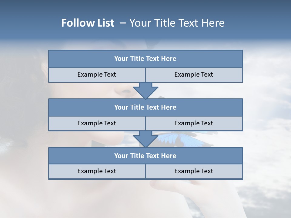 Close Up Face Beautiful PowerPoint Template