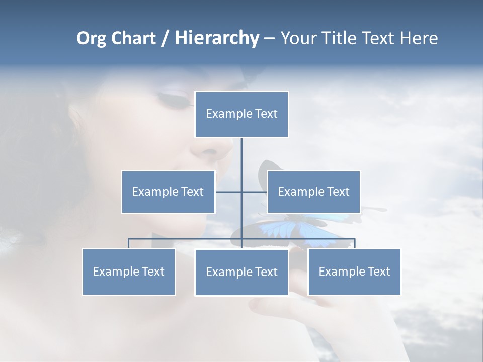 Close Up Face Beautiful PowerPoint Template