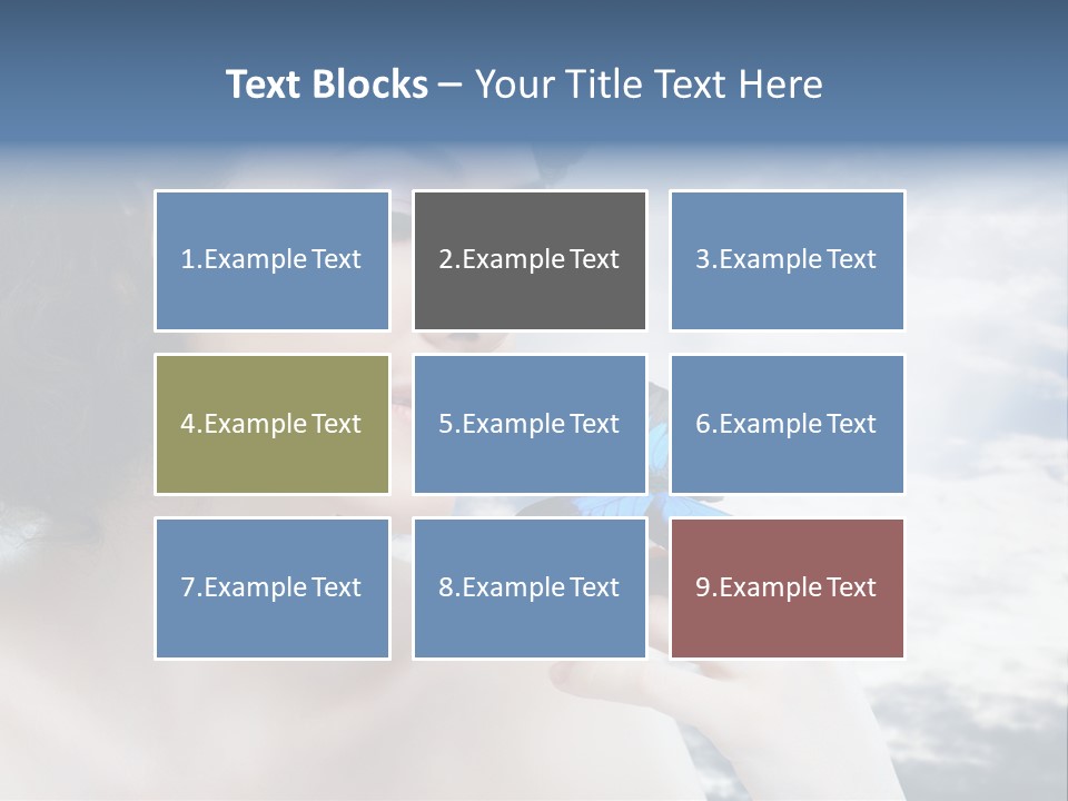 Close Up Face Beautiful PowerPoint Template