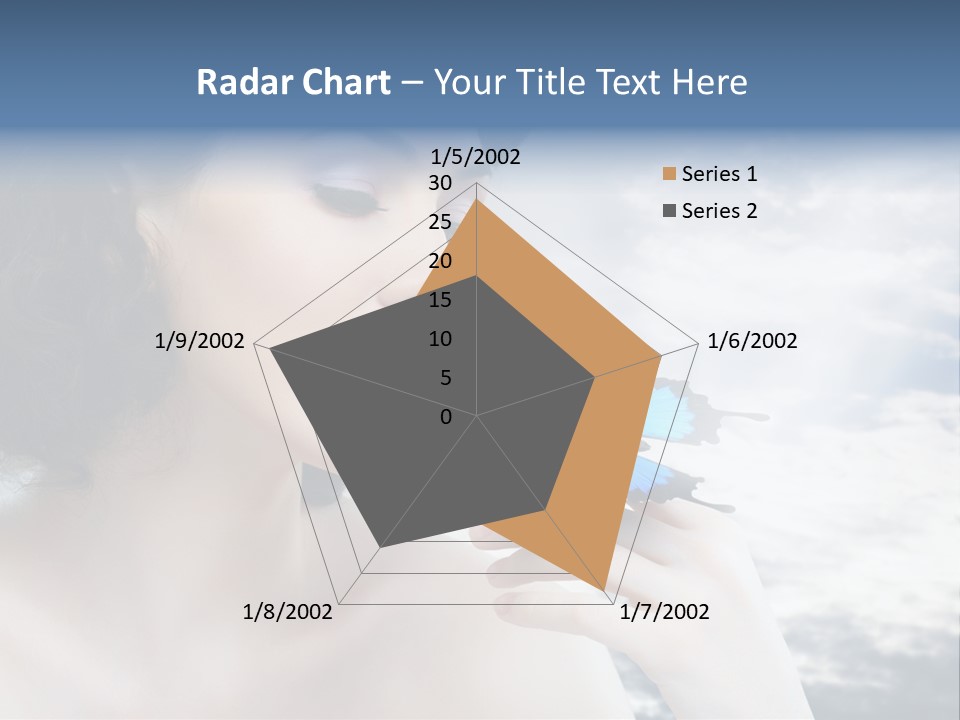 Close Up Face Beautiful PowerPoint Template