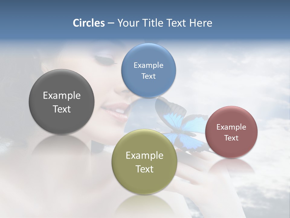 Close Up Face Beautiful PowerPoint Template